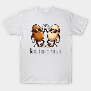 BFF Bean Friends Forever Design T-Shirt